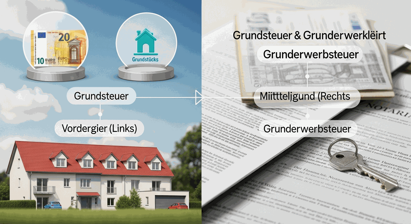 Grundsteuer & Grunderwerbsteuer erklärt