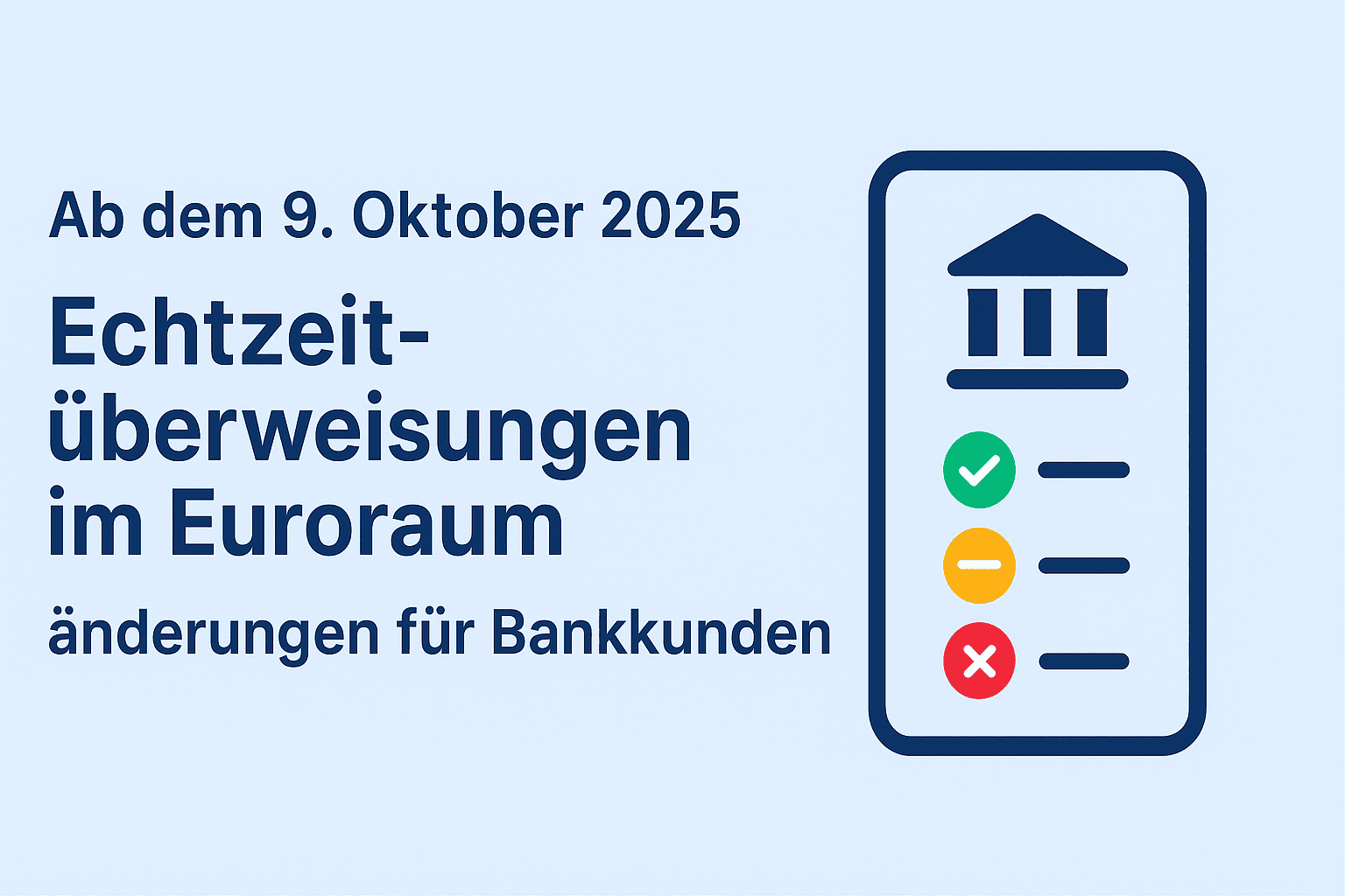 Neue EU-Regeln ab Oktober 2025: Echtzeitüberweisungen werden Pflicht – das müssen Bankkunden jetzt wissen