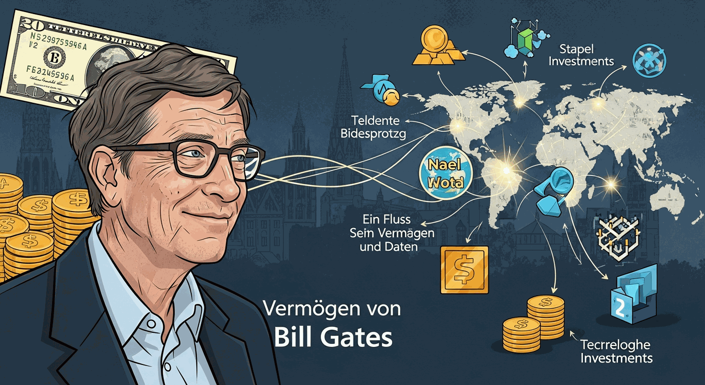 Vermögen & Gehalt von Bill Gates