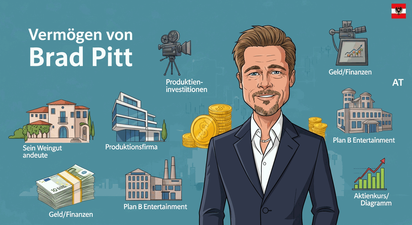 Vermögen & Gehalt von Brad Pitt
