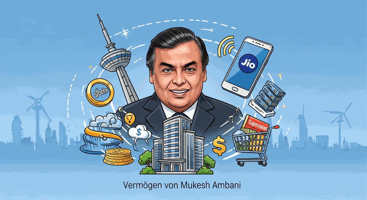 Vermögen & Gehalt von Mukesh Ambani