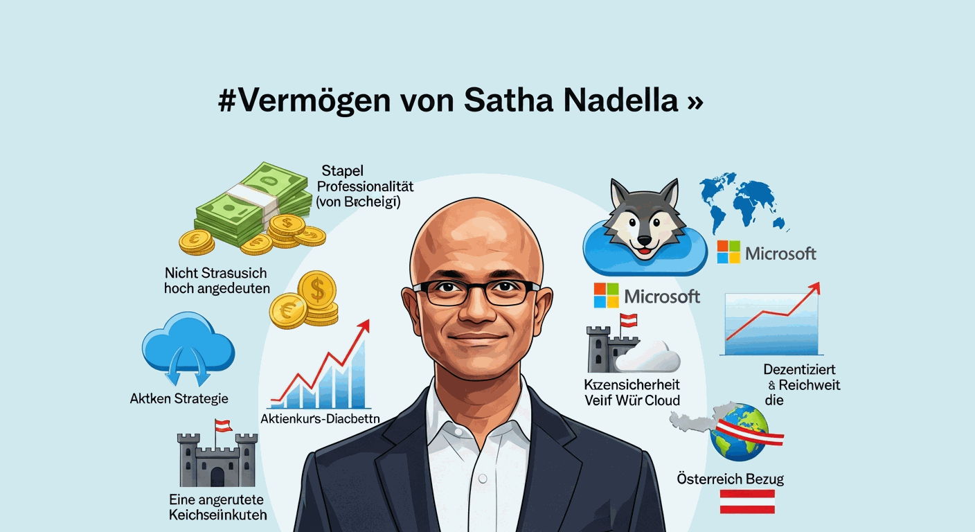 Vermögen & Gehalt von Satya Nadella